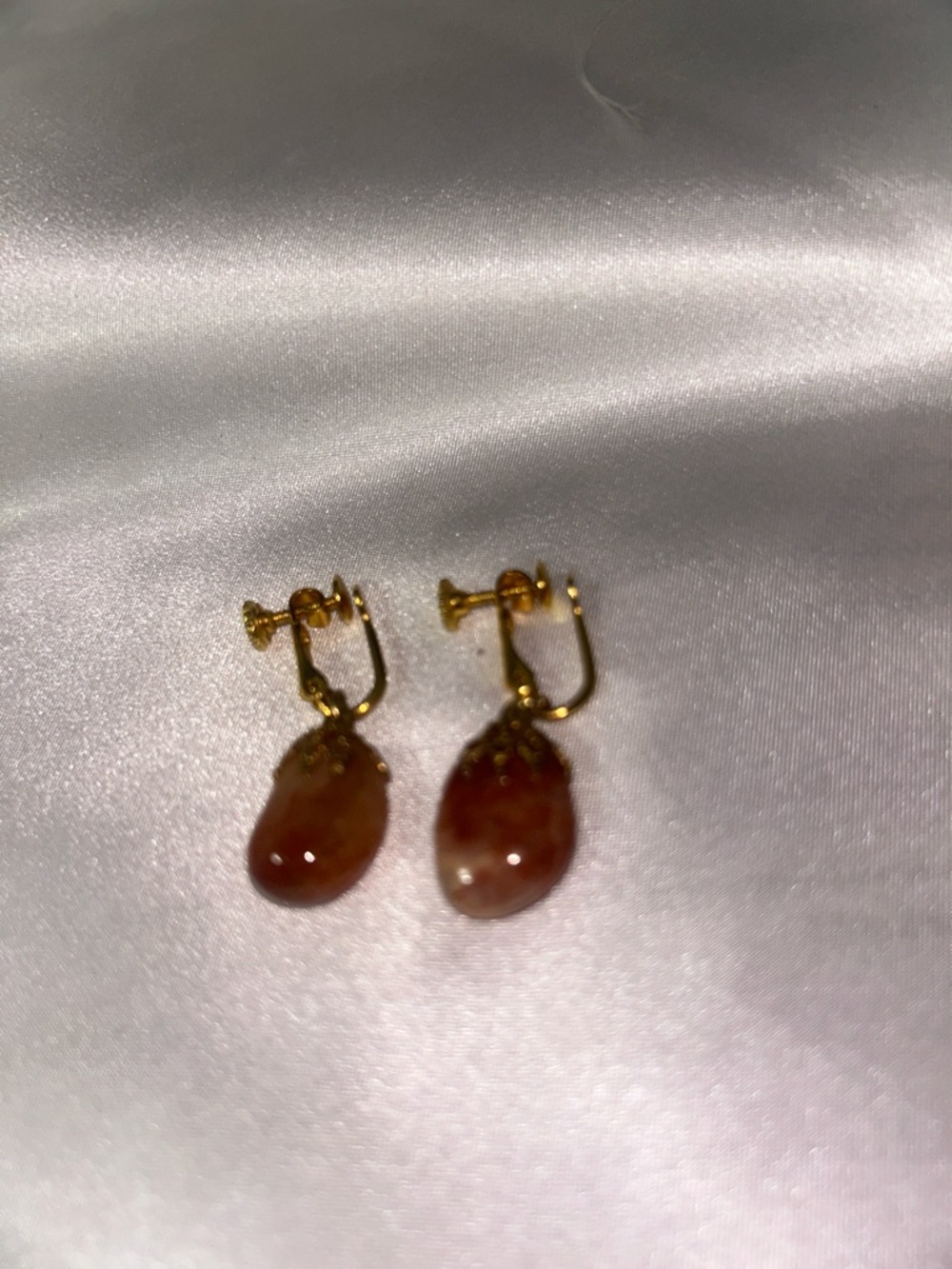 5 pair Ear with screw, clip on, piercing with no backing , one rose pins #J410H